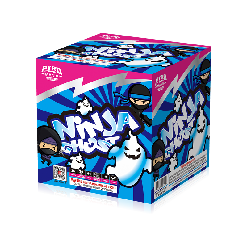 Ninja Ghost 25 Shots Cake Assorment MC114