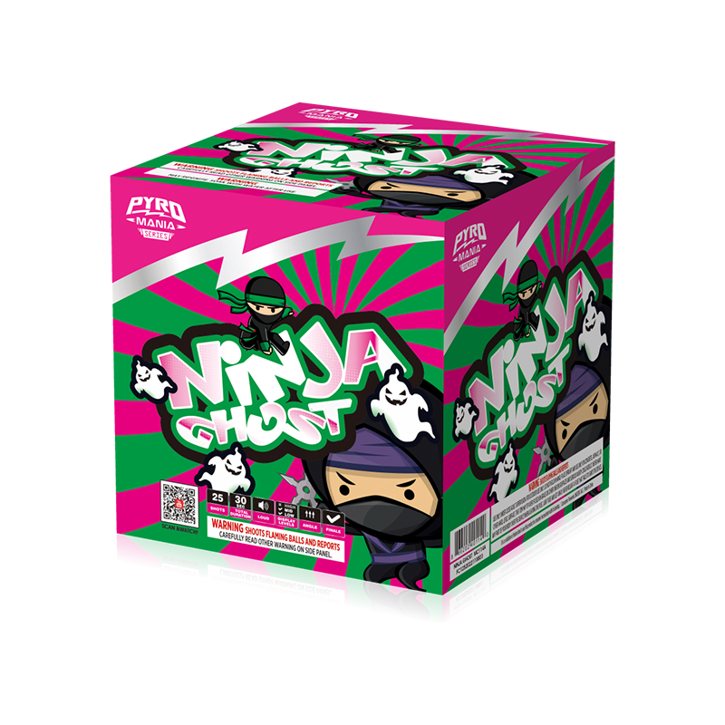 Ninja Ghost 25 Shots Cake Assorment MC114