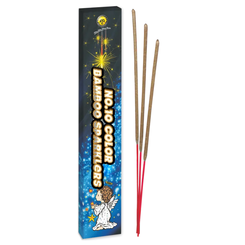 N ° 10 Color Bamboo Sparklers MC1303