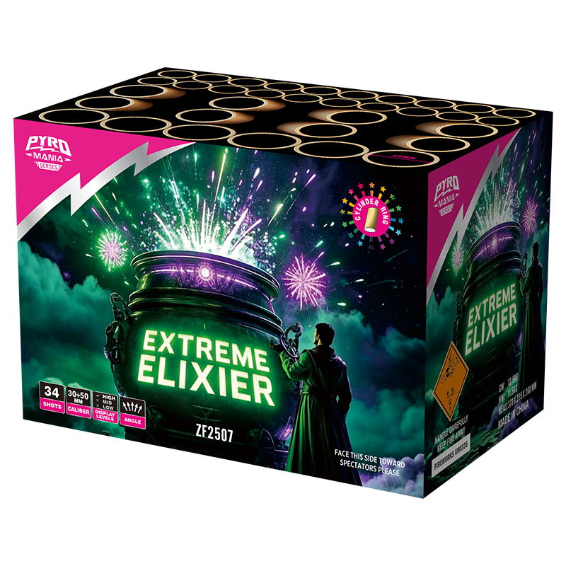 Extreme Elixier 34 coups avec gâteau de coquille de cylindre ZF2507