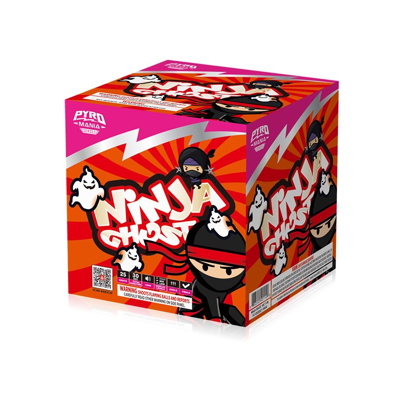 Ninja Ghost 25 Shots Cake Assorment MC114