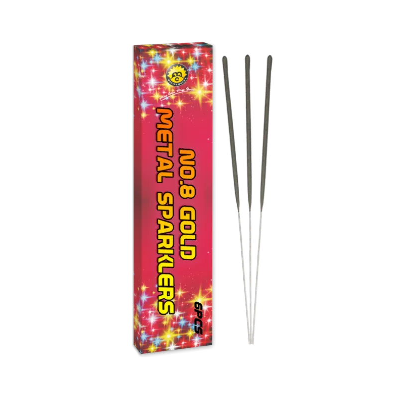 N ° 8 Gold Metal Sparklers MC1301