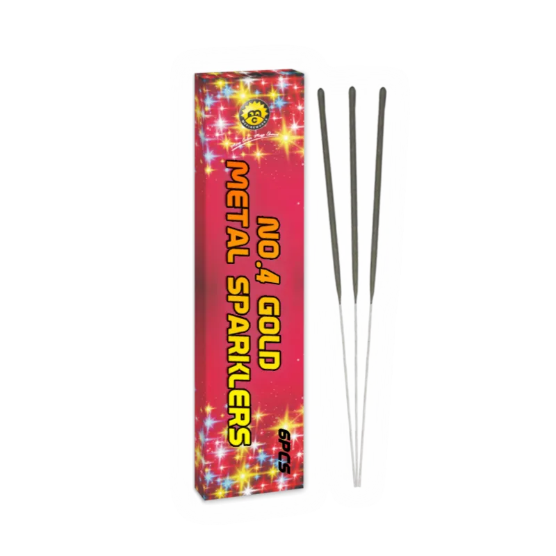N ° 4 Gold Metal Sparklers MC1301